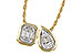 F329-16517: NECKLACE .17 BAG .25 TW