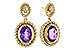F329-17399: EARRINGS 1.98 AMETHYST 2.02 TGW (8x6MM AMY)