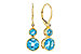 F330-00126: EARR 3.25 TW BLUE TOPAZ 3.27 TGW (4MM/7MM BT)