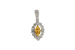G240-97372: PENDANT .07 YELLOW SAPP .22 TGW