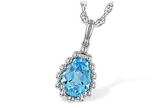 G243-67444: NECKLACE 1.55 CT BLUE TOPAZ