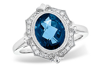 G244-61926: LDS RG 3.00 LONDON BLUE TOPAZ 3.16 TGW
