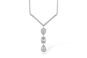 G327-31035: NECK .04 BAGUETTE .50 TW (18")