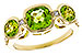 G328-23744: LDS RG 2.55 TW PERIDOT 2.80 TGW (7MM CUSHION)