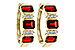 G329-11063: EARRING 1.50 TW GARNET 1.61 TGW