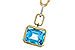 G329-12908: NECKLACE 3.26 BLUE TOPAZ 3.30 TGW (10x8MM BT)