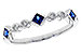 G329-13735: LDS WED RG .25 SAPPHIRE .30 TGW