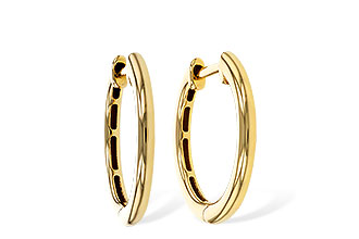 G329-16472: GOLD EARRINGS (16MM)