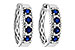 G329-17435: EARRINGS .56 TW SAPP .68 TGW