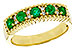 G329-17444: LDS WED RG .48 TW EMERALD .60 TGW