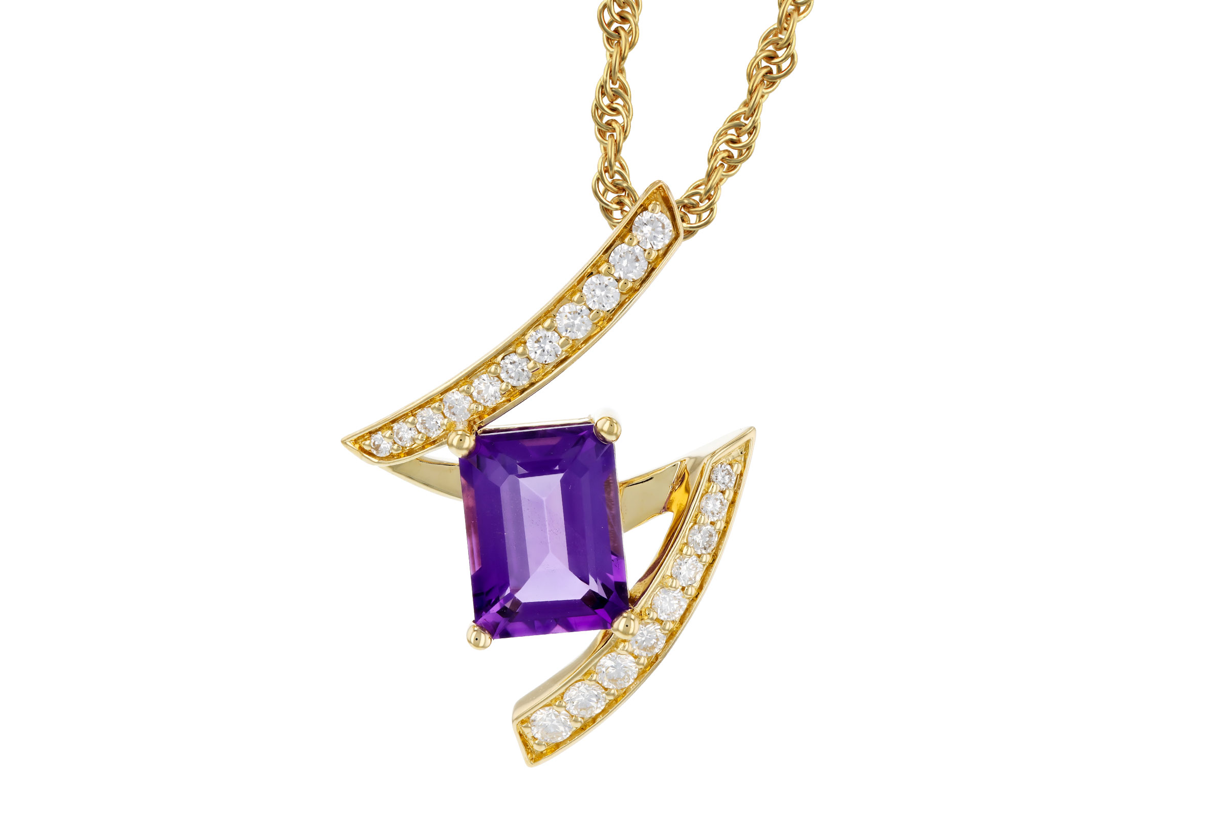 G330-02881: NECKLACE 1.36 AMETHYST 1.56 TGW (8x6MM AMY)