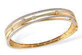 H240-00135: BANGLE BRACELET .91 TW