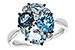 H243-64644: LDS RG 2.57 BLUE TOPAZ 2.65 TGW