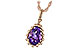 H243-67435: NECKLACE 1.06 CT AMETHYST