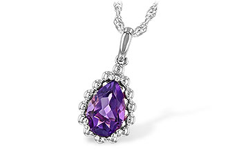 H243-67435: NECKLACE 1.06 CT AMETHYST