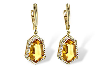 H244-55590: EARR 3.80 TW CITRINE 4.05 TGW