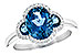 H244-60153: LDS RG 3.04 TW LONDON BLUE TOPAZ 3.20 TGW