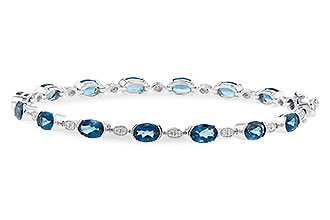 H244-60181: BRACELET 7.20 LONDON BLUE TOPAZ 7.36 TGW