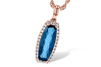 H244-61917: NECK 1.58 LONDON BLUE TOPAZ 1.70 TGW