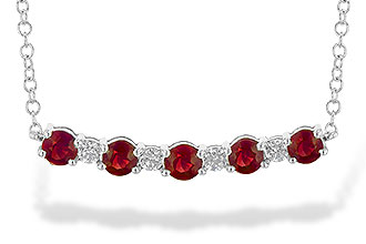 H244-62826: NECK .58 TW RUBY .70 TGW