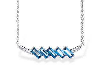 H327-34708: NECK .75 LONDON BLUE TOPAZ .80 TGW