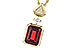 H327-35581: NECK 2.70 GARNET 2.78 TGW