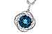 H328-21072: NECK 2.90 LONDON BLUE TOPAZ 3.05 TGW (9MM LBT)