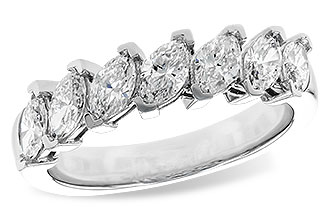 H329-09235: LDS DIA WED RG 1.25 TW (7 MARQUISE)