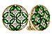 H329-11926: EARRINGS 1.66 TW EMERALD 1.96 TGW