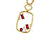 H329-14681: NECKLACE .33 TW RUBY .44 TGW