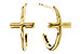 H329-16472: GOLD EARRINGS (14MM)