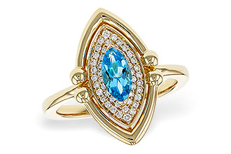 H329-17390: LDS RG .54 BLUE TOPAZ .70 TGW (8x4MM BT)