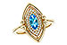 H329-17390: LDS RG .54 BLUE TOPAZ .70 TGW (8x4MM BT)