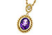 H329-17399: NECKLACE 1.38 AMETHYST 1.40 TGW (9x7MM AMY)