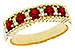 H329-17435: LDS WED RG .60 TW RUBY .72 TGW