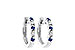 K055-48299: EARRINGS .17 SAPP .26 TGW