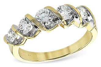 K147-32908: LDS WED RG 1.00CT TW