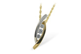 K241-90144: NECKLACE .13 BR .26 TW