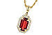 K244-60153: NECK 1.66 GARNET 1.75 TGW