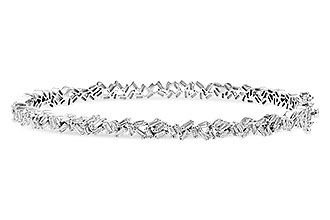 K327-28326: BANGLE .84 TW BAGUETTE DIAS