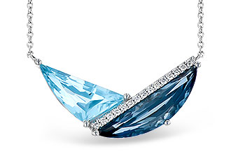 K327-30153: NECK 4.66 BLUE TOPAZ 4.75 TGW (18")