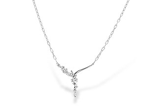 K328-24681: NECKLACE 1.22 TW FANCY CUT DIAMONDS (18")