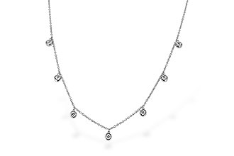 K328-25590: NECKLACE .32 TW (18")