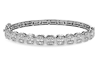 K329-09253: BANGLE .81 TW BAGUETTE 1.00 TW