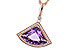 K329-11017: NECKLACE 2.80 AMETHYST 2.97 TGW