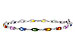 K329-11081: BRACELET 4.76 MULTI-COLOR SAPPH 5.08 TGW (7")