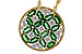 K329-11090: NECK 1.02 EMERALD TW 1.32 TGW