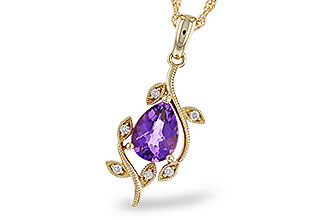 K329-11962: NECKLACE .88 AMETHYST .93 TGW (8x6MM AMY)