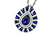 K329-12899: NECK 2.05 TW SAPP 2.29 TGW (7x5MM PS)