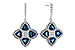 K329-13744: EARRINGS 1.73 LONDON BLUE TOPAZ 1.82 TGW